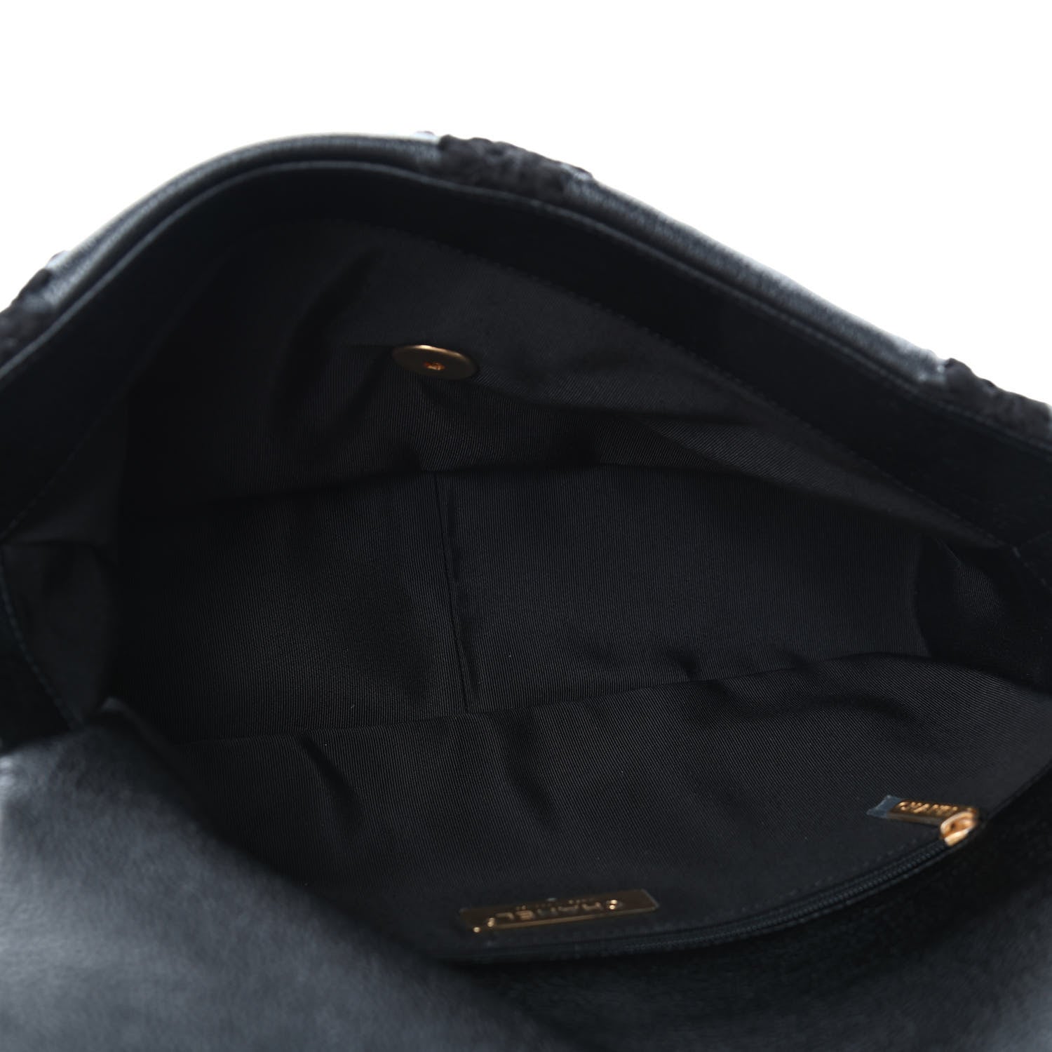 Chanel Calfskin Crochet Large Chanel 19 Flap Black 4 of 4