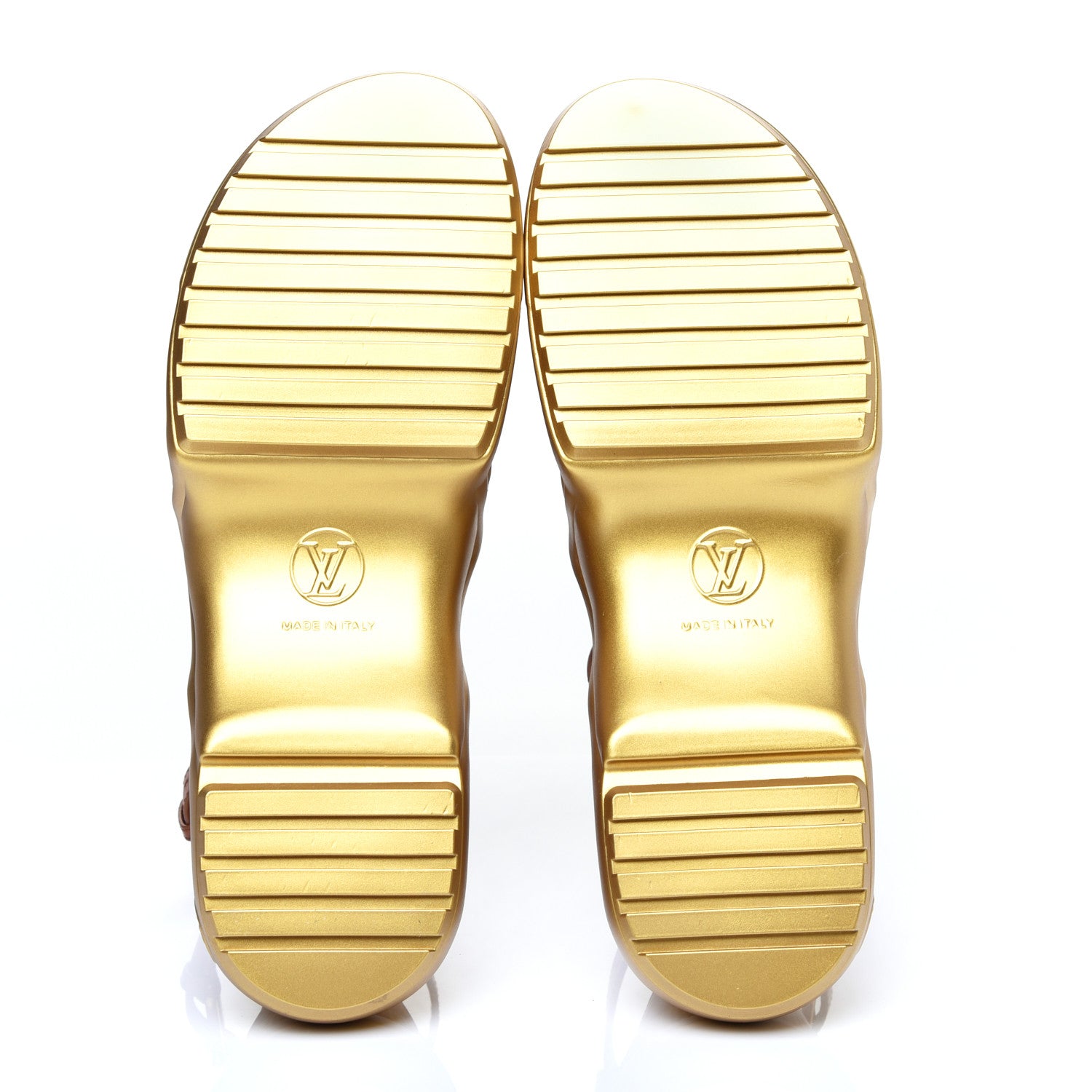 Louis Vuitton Calfskin Monogram LV Archlight Sandal 41 Gold 5 of 8