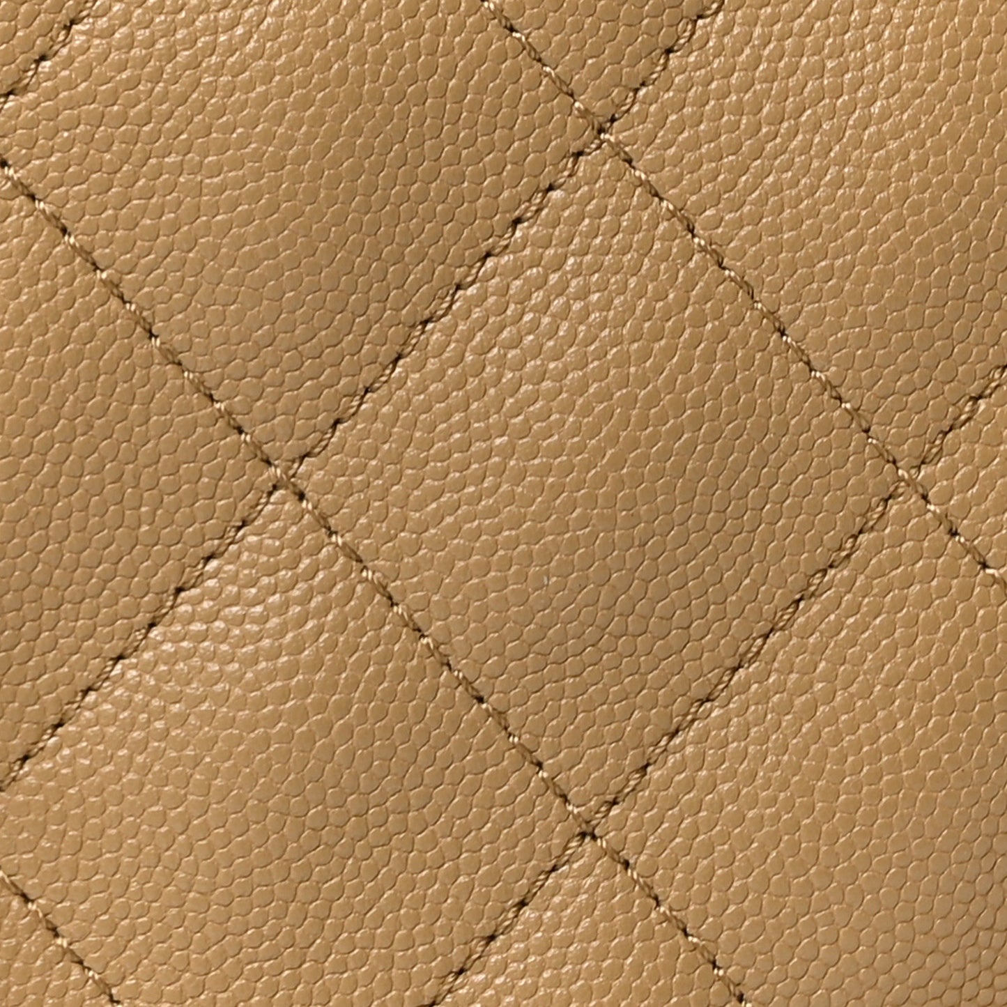 Caviar Quilted Medium Chanel 25 Handbag Dark Beige