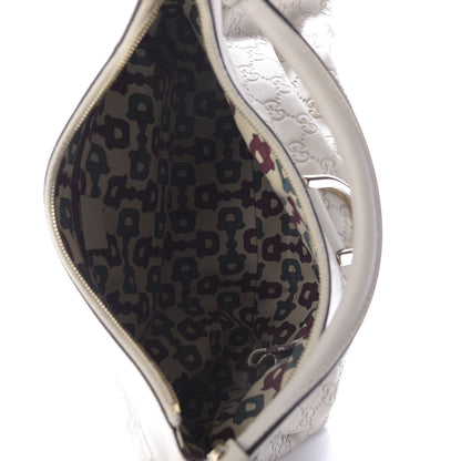 Gucci Guccissima Large D Gold Ring Hobo Off White 5 of 9