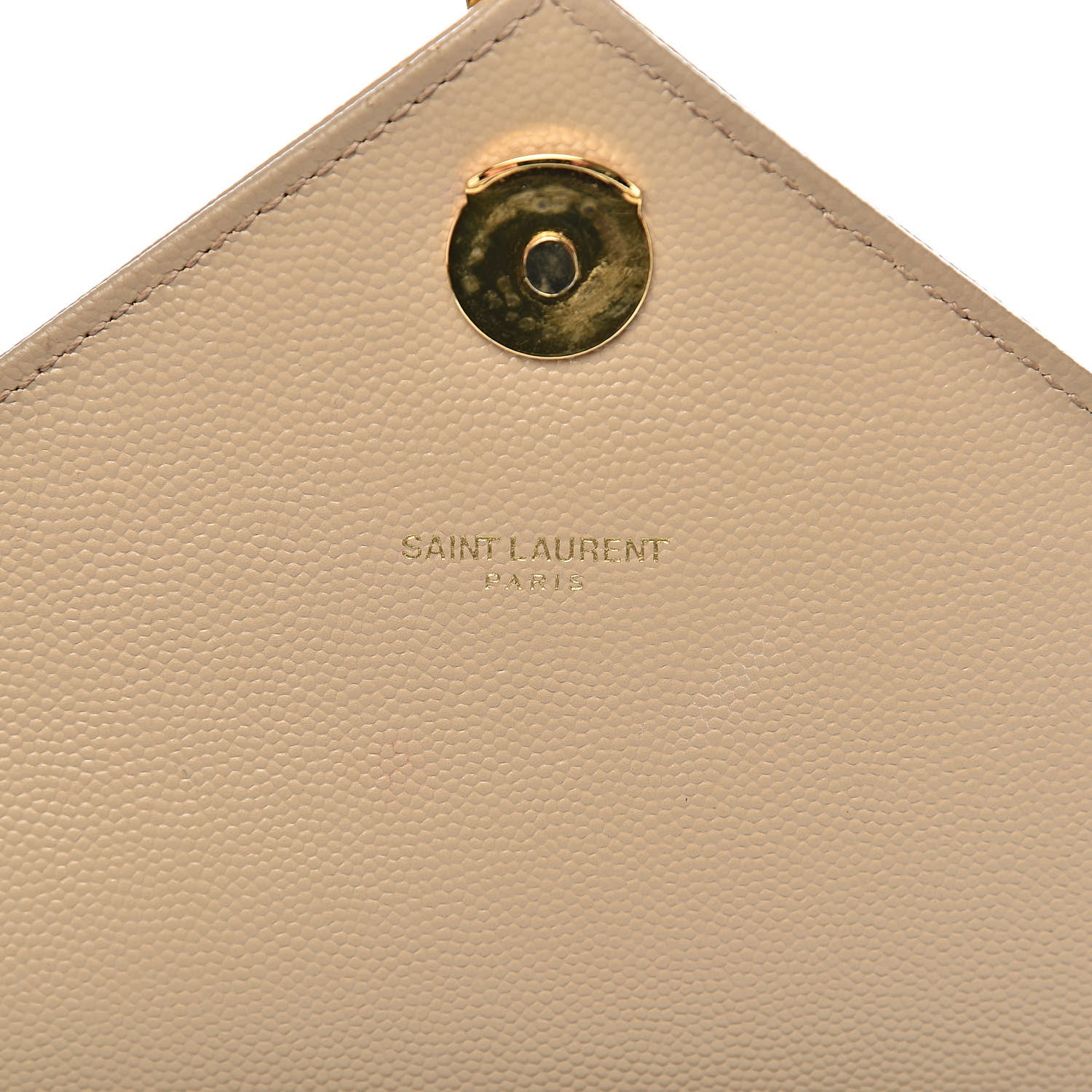 Saint Laurent Grain De Poudre Matelasse Chevron Large Monogram Satchel Dark Beige 7 of 12