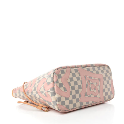Louis Vuitton Damier Azur Tahitienne Neverfull MM 4 of 11