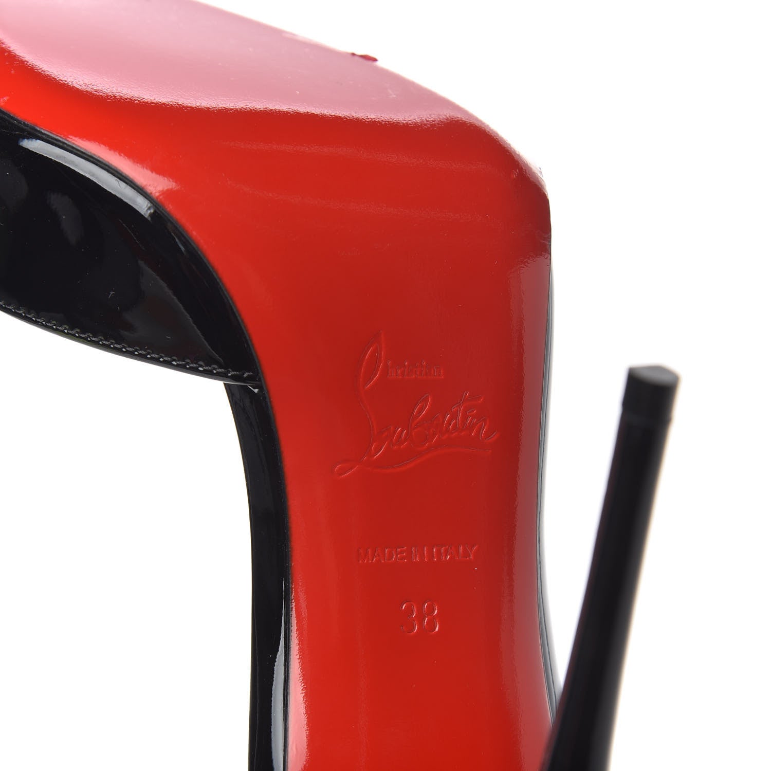 Christian Louboutin Patent Iriza 100 Pumps 38 Black 9 of 11