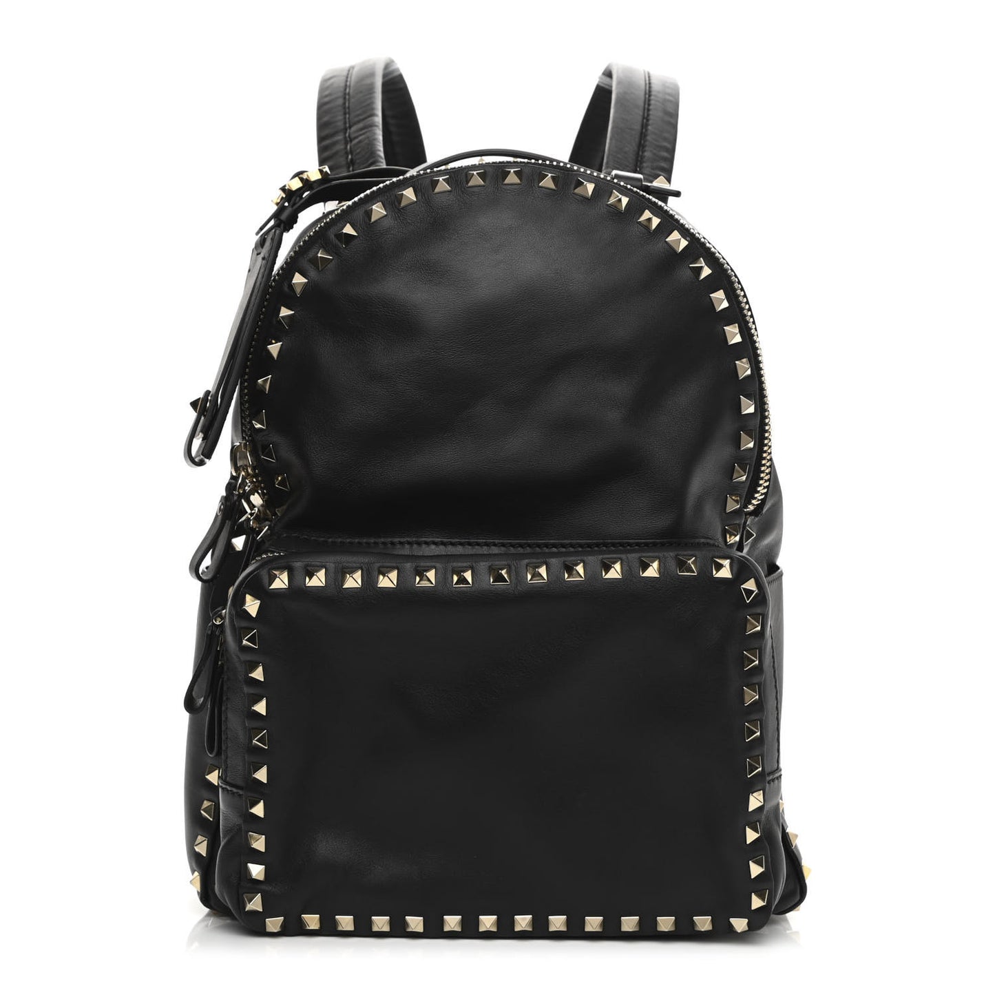 Vitello Medium Rockstud Backpack Black