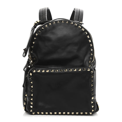 Valentino Garavani Vitello Medium Rockstud Backpack Black 1 of 11