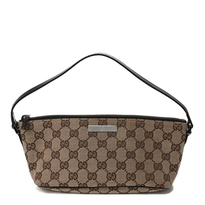 Gucci Monogram Boat Pochette Brown 1 of 11