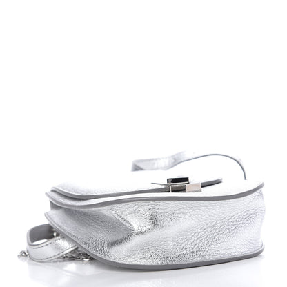MCM Metallic Calfskin Milano Belt Bag Silver 4 of 10