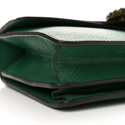 Gucci Pebbled Calfskin Small Dionysus Shoulder Bag Emerald 9 of 14