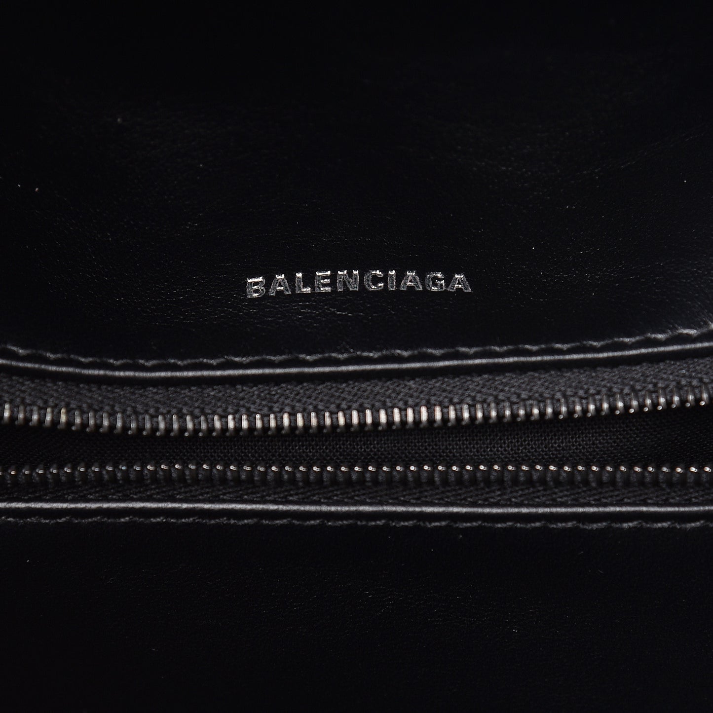 Nappa Calfskin Matelasse Medium B Logo Bag Black