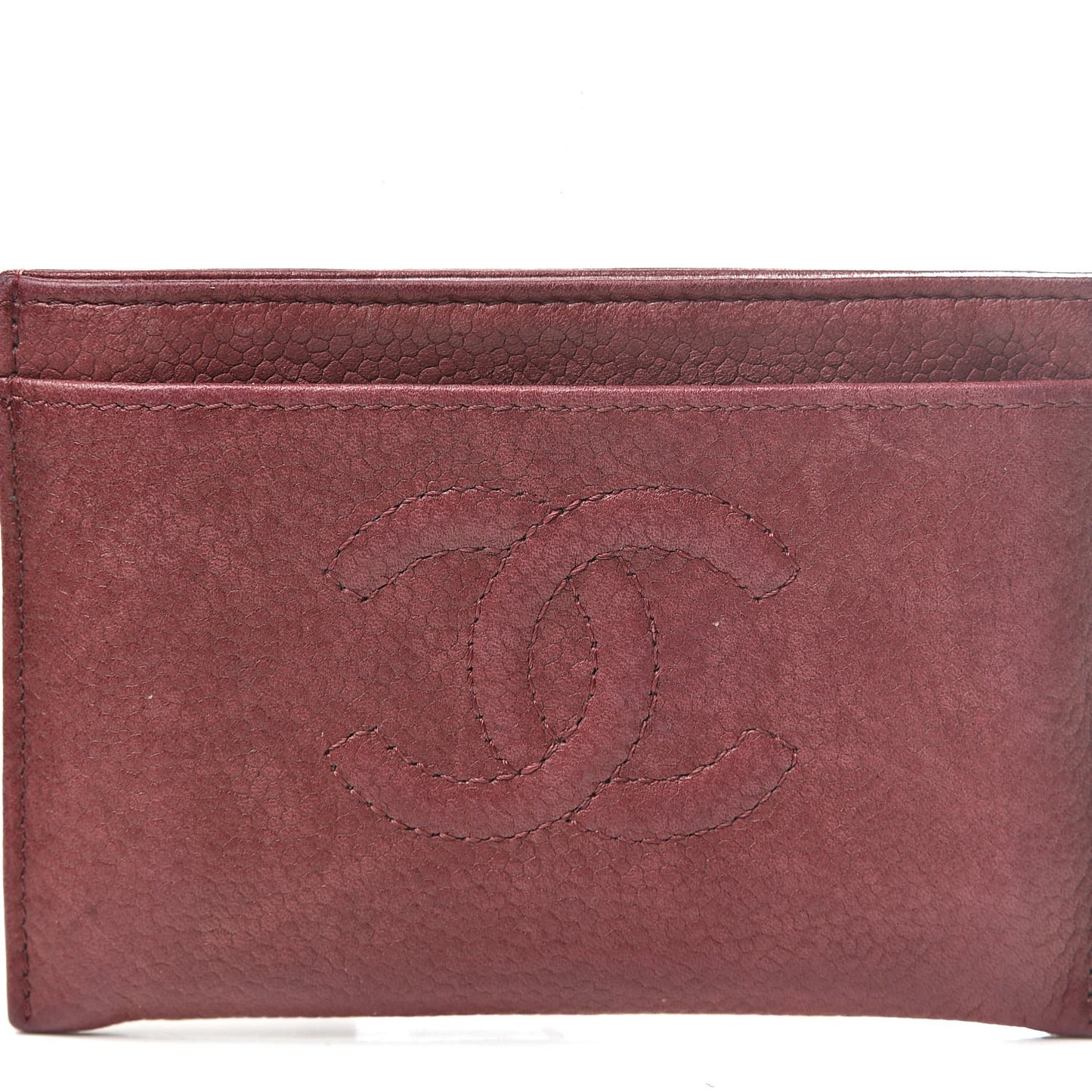 Caviar Timeless CC Card Holder Bordeaux