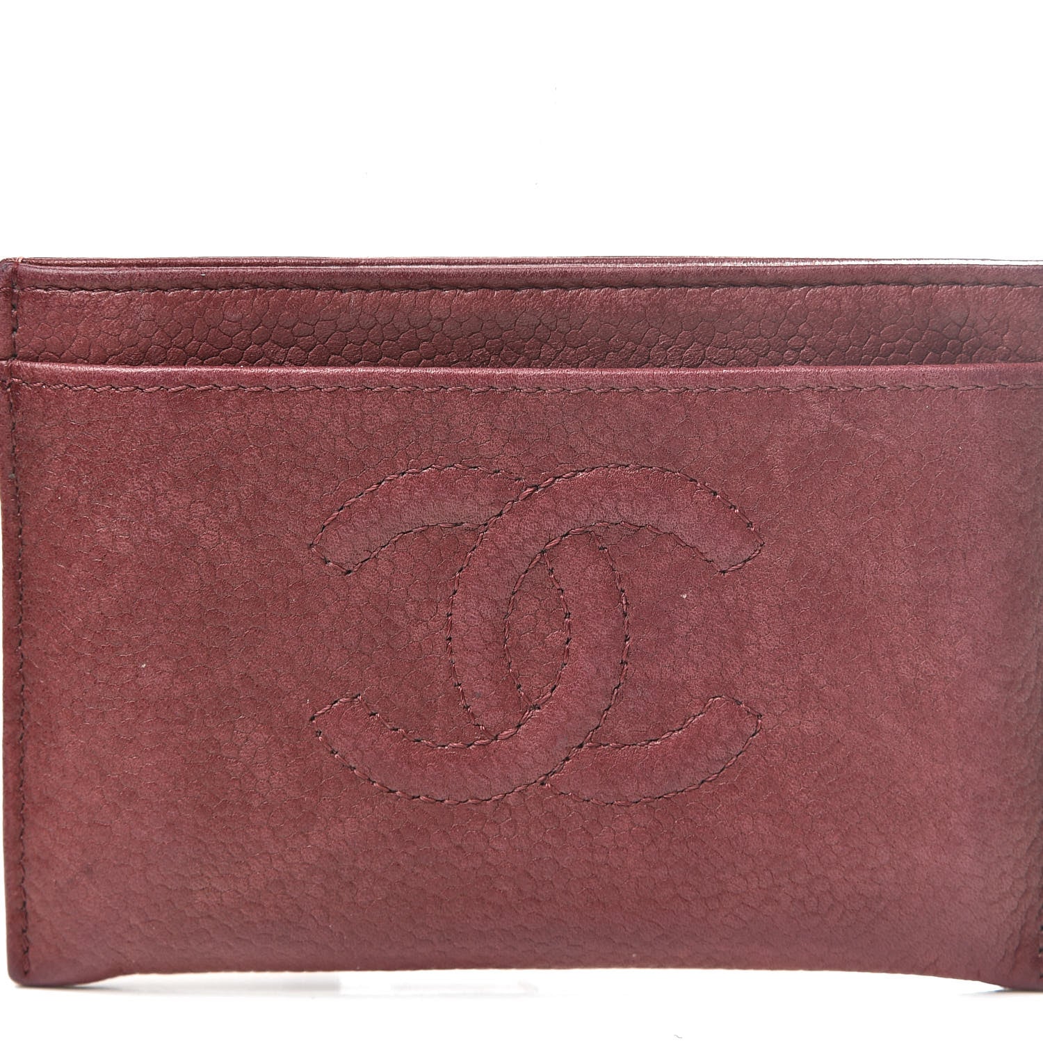 Chanel Caviar Timeless CC Card Holder Bordeaux 12 of 15
