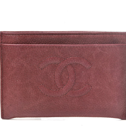 Chanel Caviar Timeless CC Card Holder Bordeaux 12 of 15