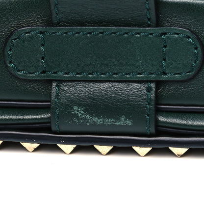 Valentino Garavani Vitello Rockstud Shoulder Flap Bag Green 11 of 11