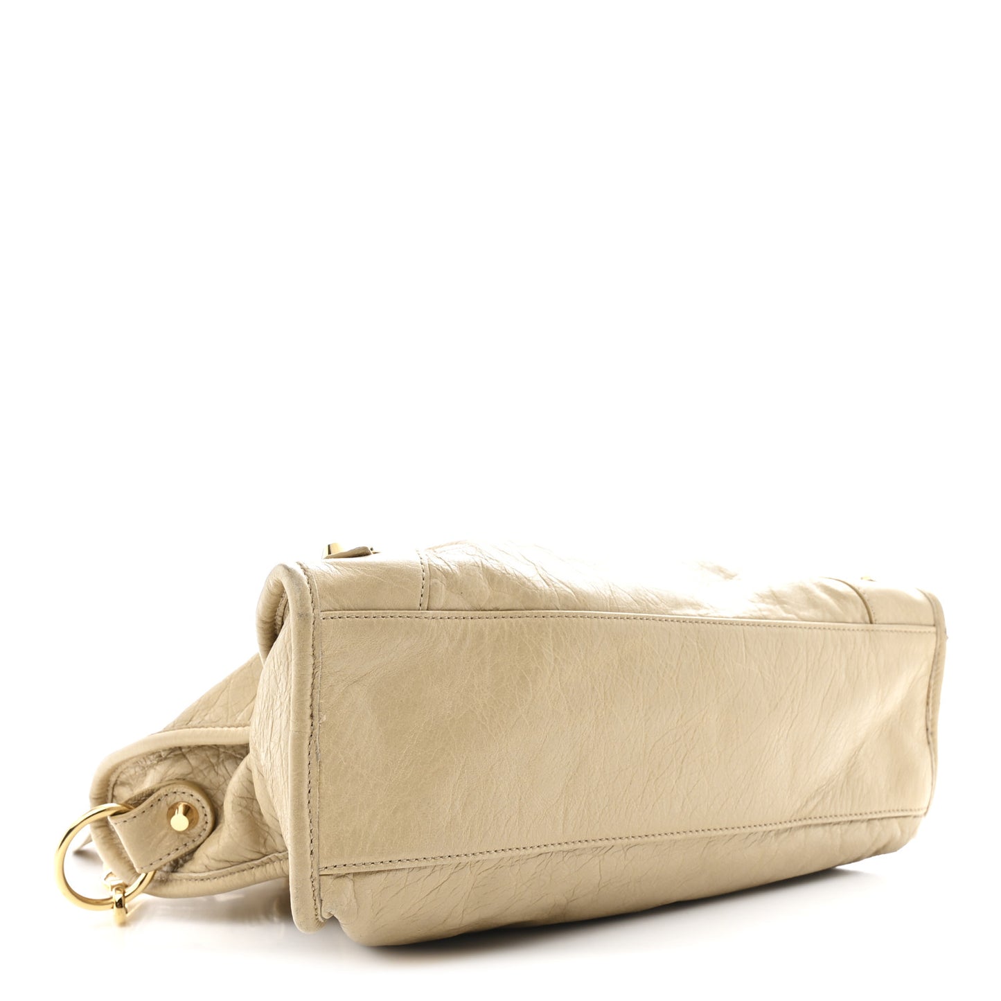 Agneau Classic Gold Hardware S City Beige Sable