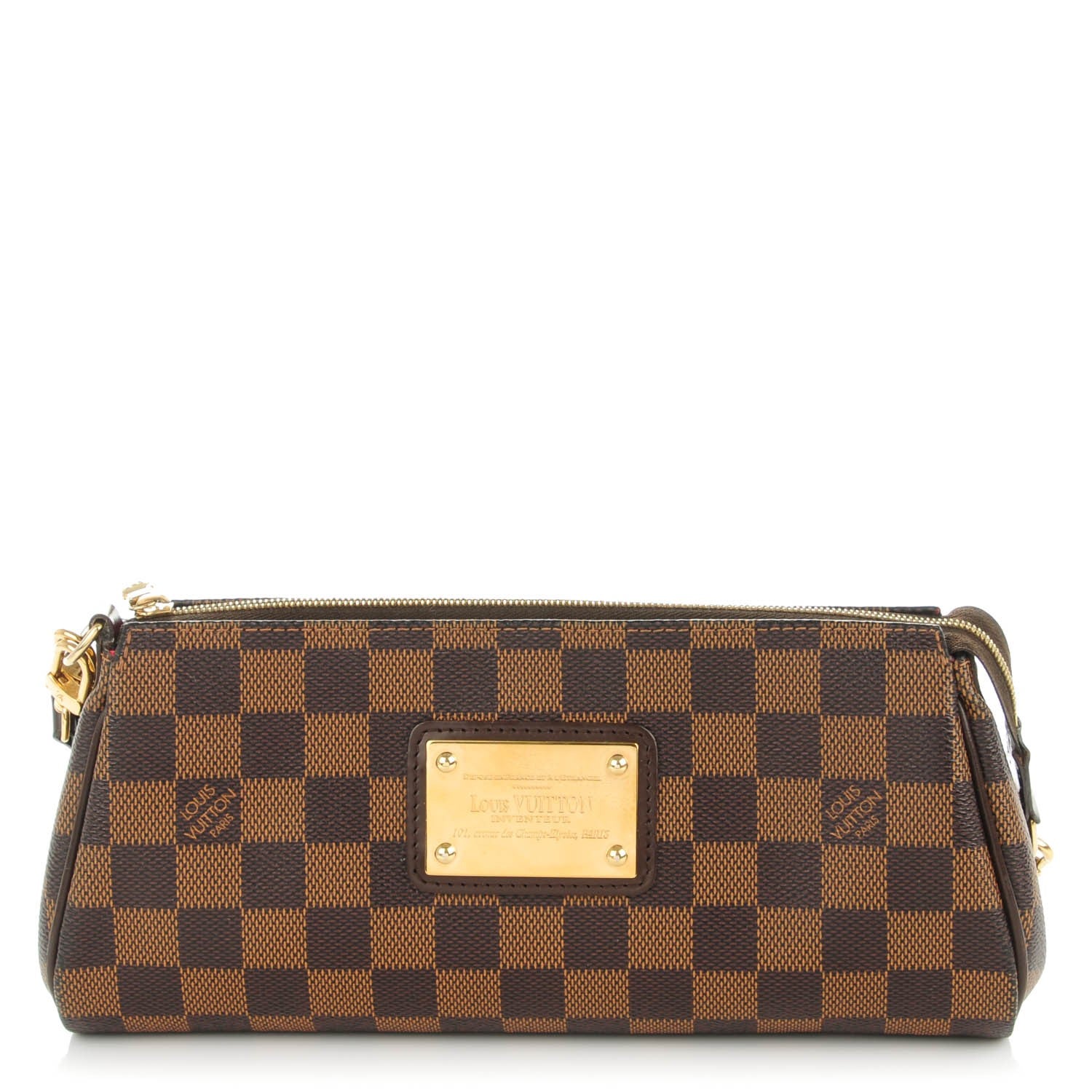 Louis Vuitton Damier Ebene Eva Clutch 1 of 8