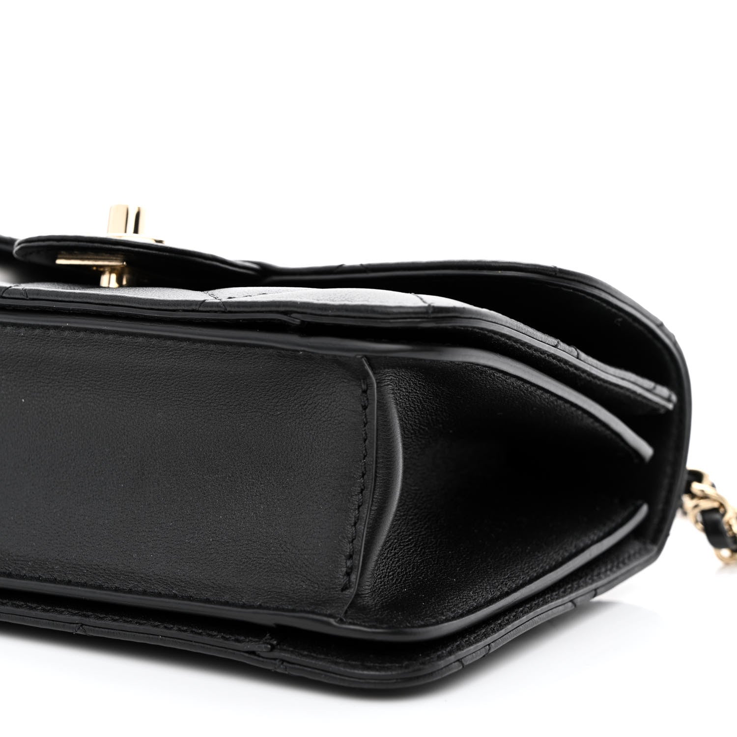 Chanel Calfskin Quilted Small Top Handle Flap Black 10 of 12
