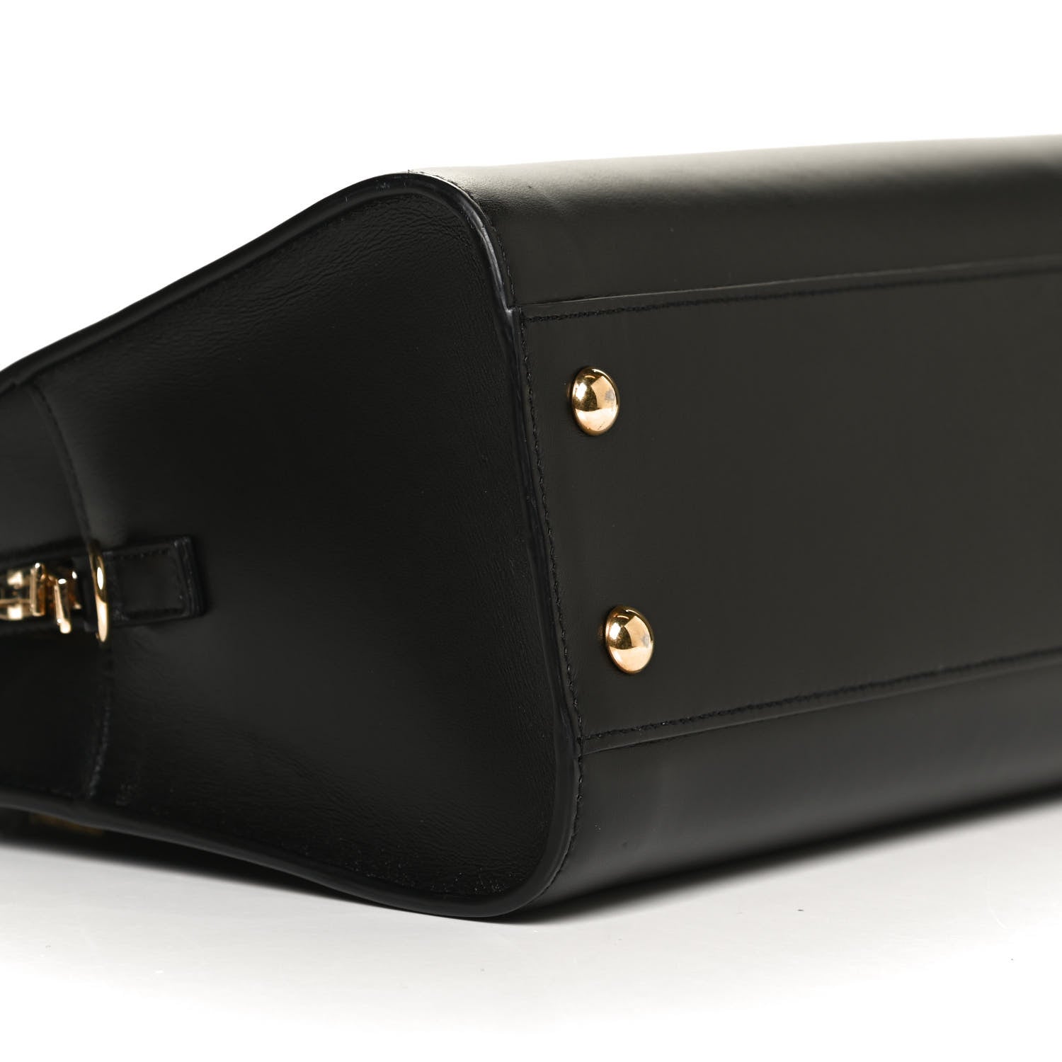 Saint Laurent Calfskin Monogram Baby Cabas Black 8 of 10
