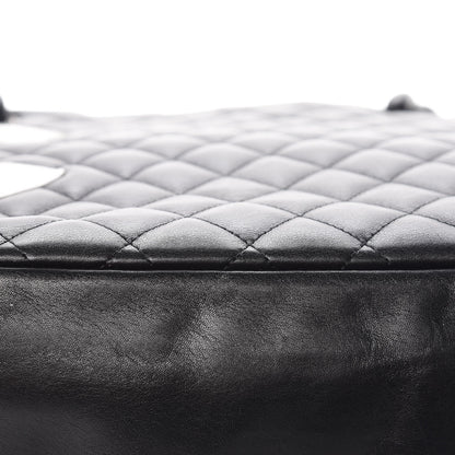 Chanel Calfskin Quilted Large Cambon Tote Black White 12 of 18