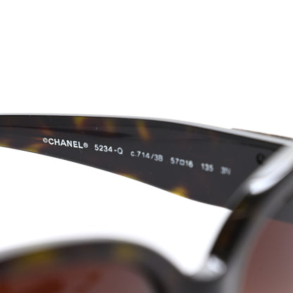 Chanel CC Turnlock Sunglasses 5234 Q Tortoise 6 of 7