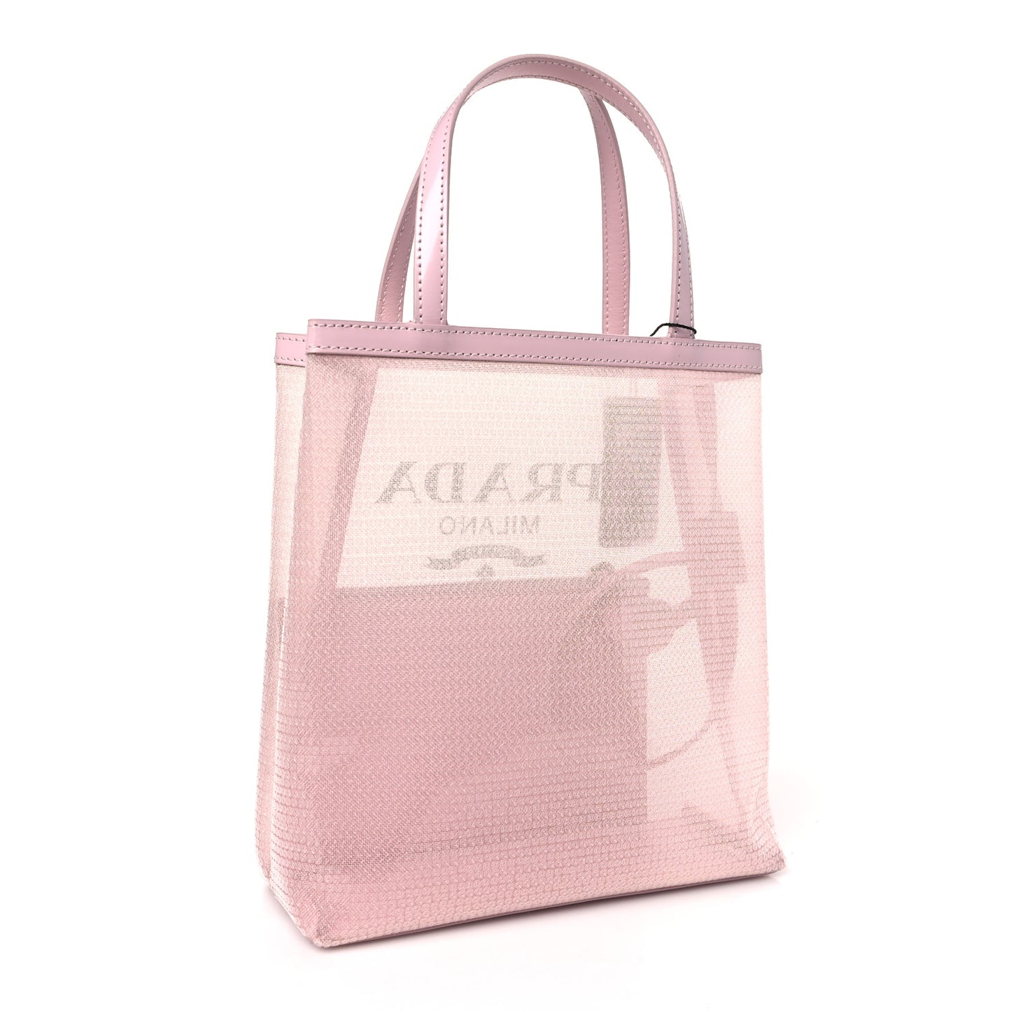 Sequin Mesh Small Tote Bag Pink