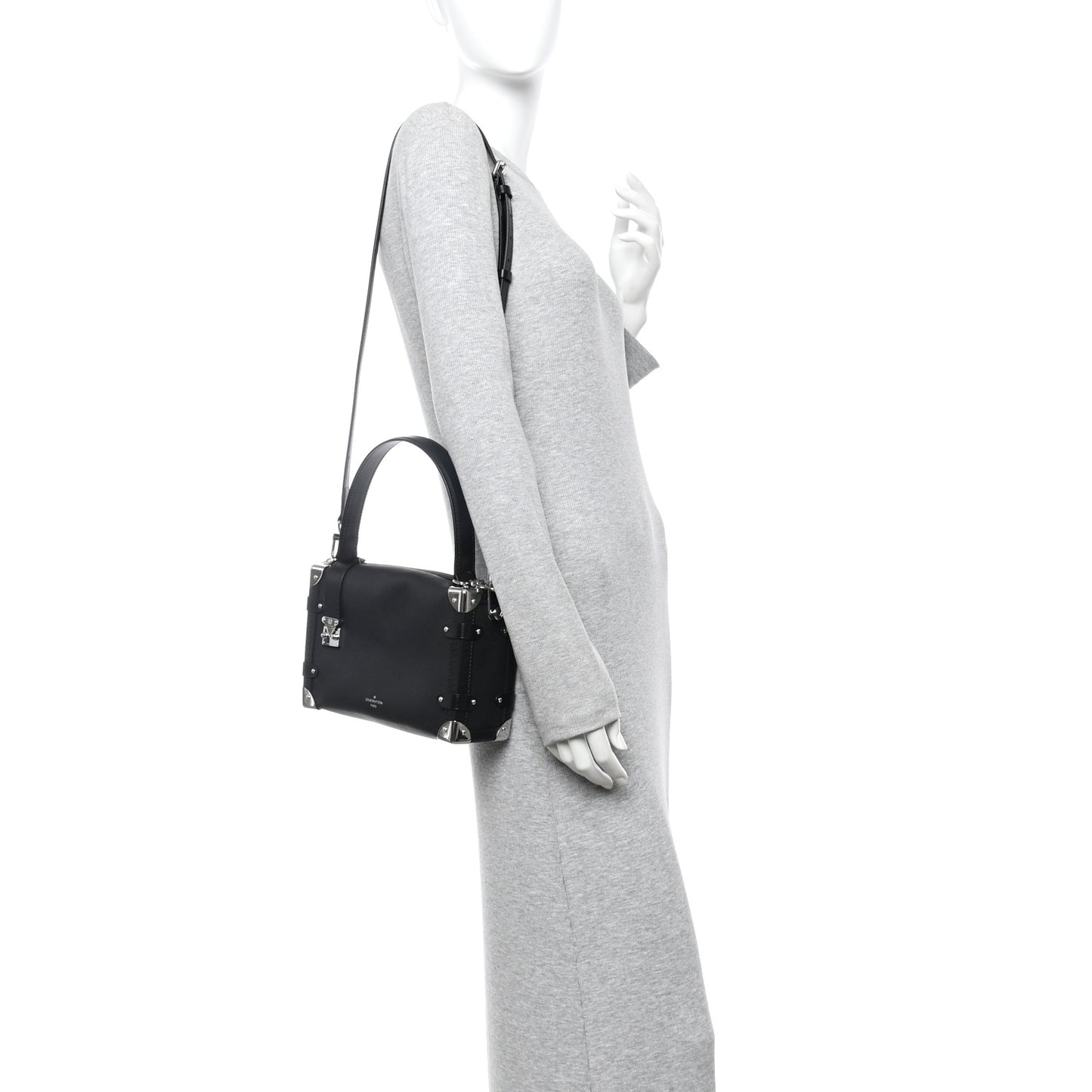 Calfskin Side Trunk MM Black