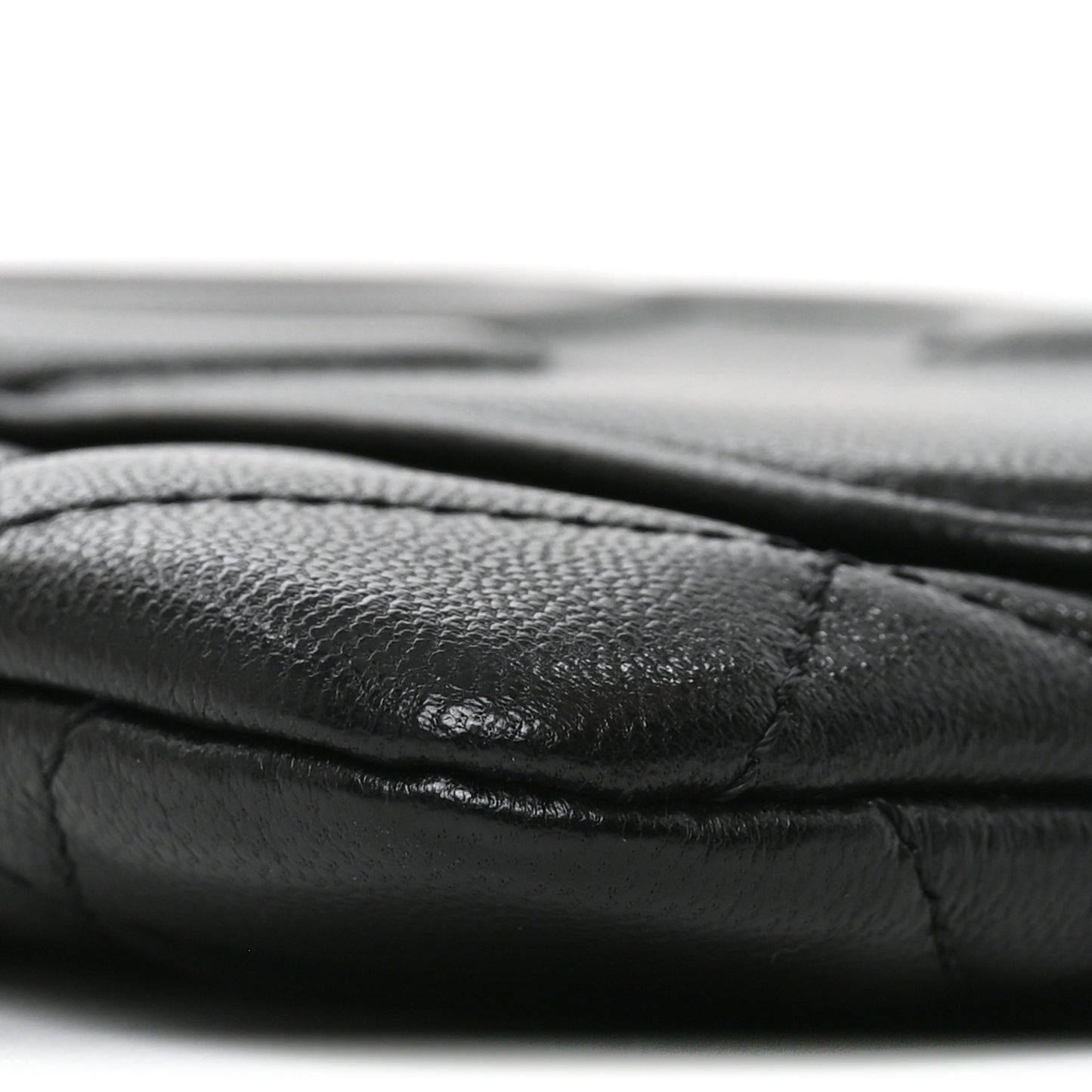 Goatskin Quilted Timeless CC Clutch Black