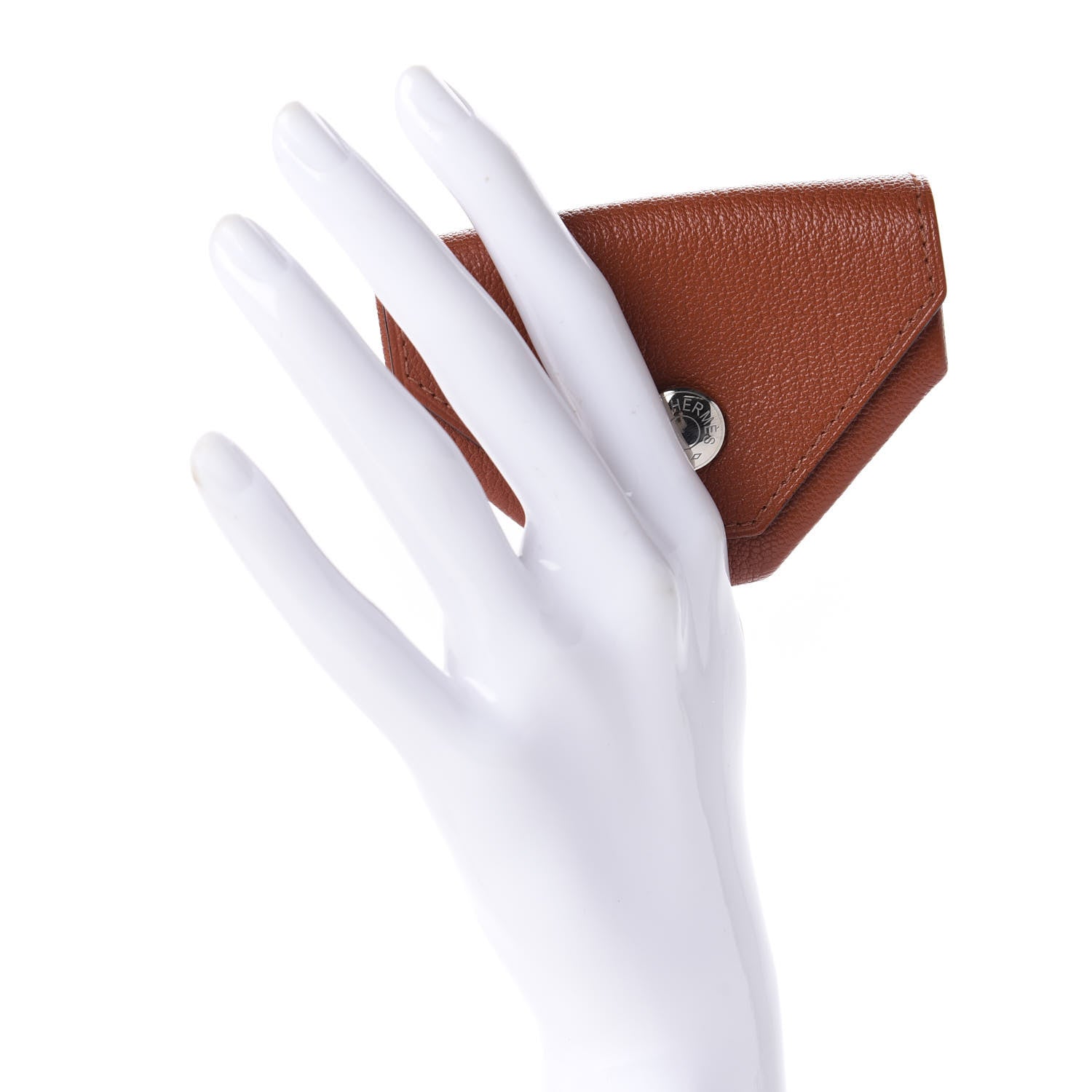 Hermes Chevre Mysore Le 24 Coin Purse Cuivre 2 of 10