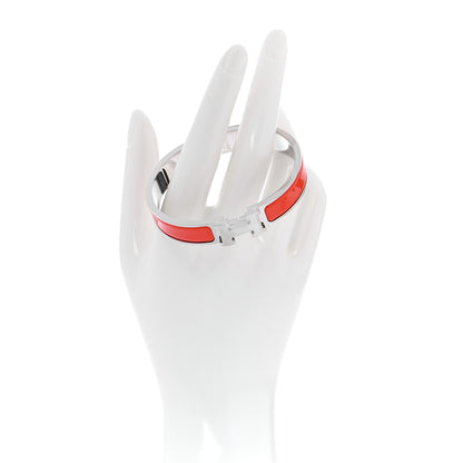 Hermes Enamel Narrow Clic Clac H Bracelet GM Orange Graffiti 2 of 5