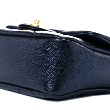 Chanel Iridescent Caviar Quilted Mini My Perfect Flap Dark Blue 9 of 10