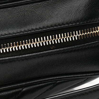 Saint Laurent Calfskin Matelasse Monogram Lou Camera Bag Black 12 of 14