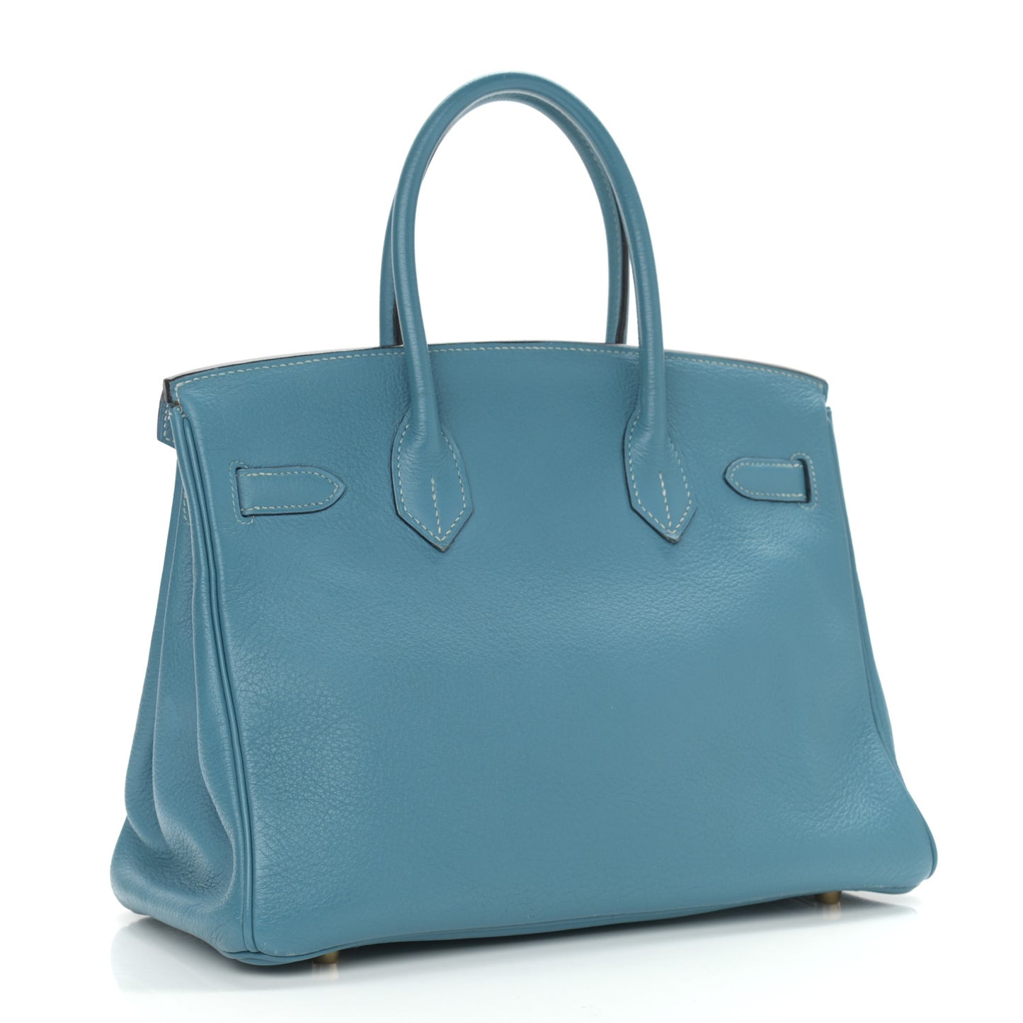 Taurillon Clemence Birkin 30 Blue Jean