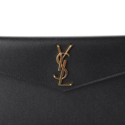 Saint Laurent Grain De Poudre Uptown Pouch Black 10 of 10