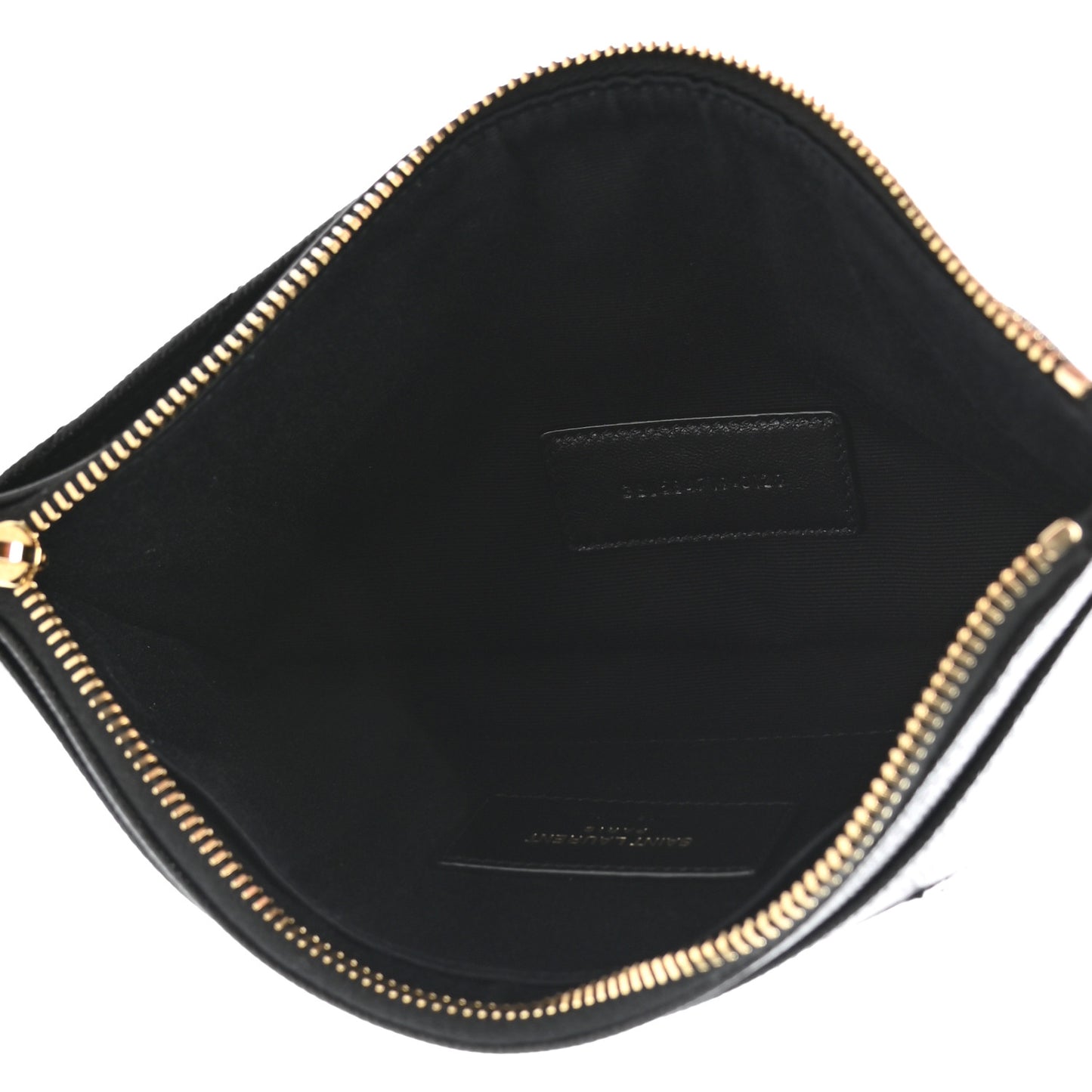 Grain De Poudre Chevron Monogram Bill Pouch Black