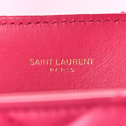 Saint Laurent Calfskin Y Quilted Monogram Medium Loulou Chain Satchel Freesia 4 of 4