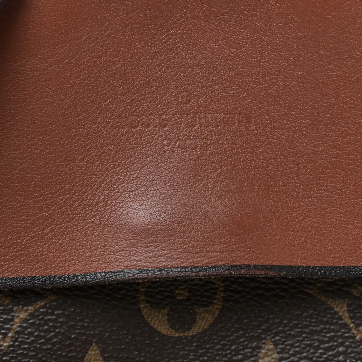 Louis Vuitton Monogram Tuileries Besace Caramel Rouge 9 of 12