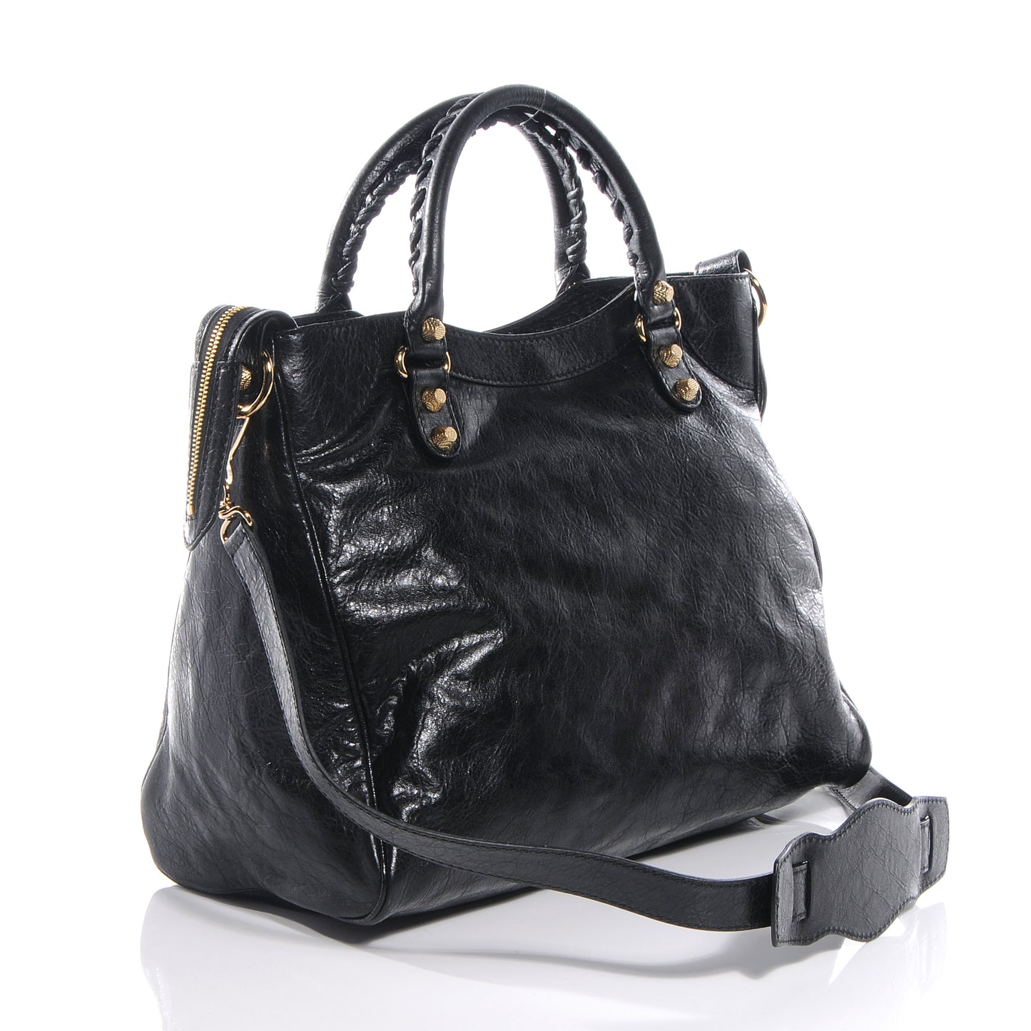 Agneau Giant 12 Gold Hardware Velo Black