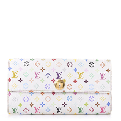 Louis Vuitton Monogram Multicolor Sarah Wallet White Eglantine 1 of 11