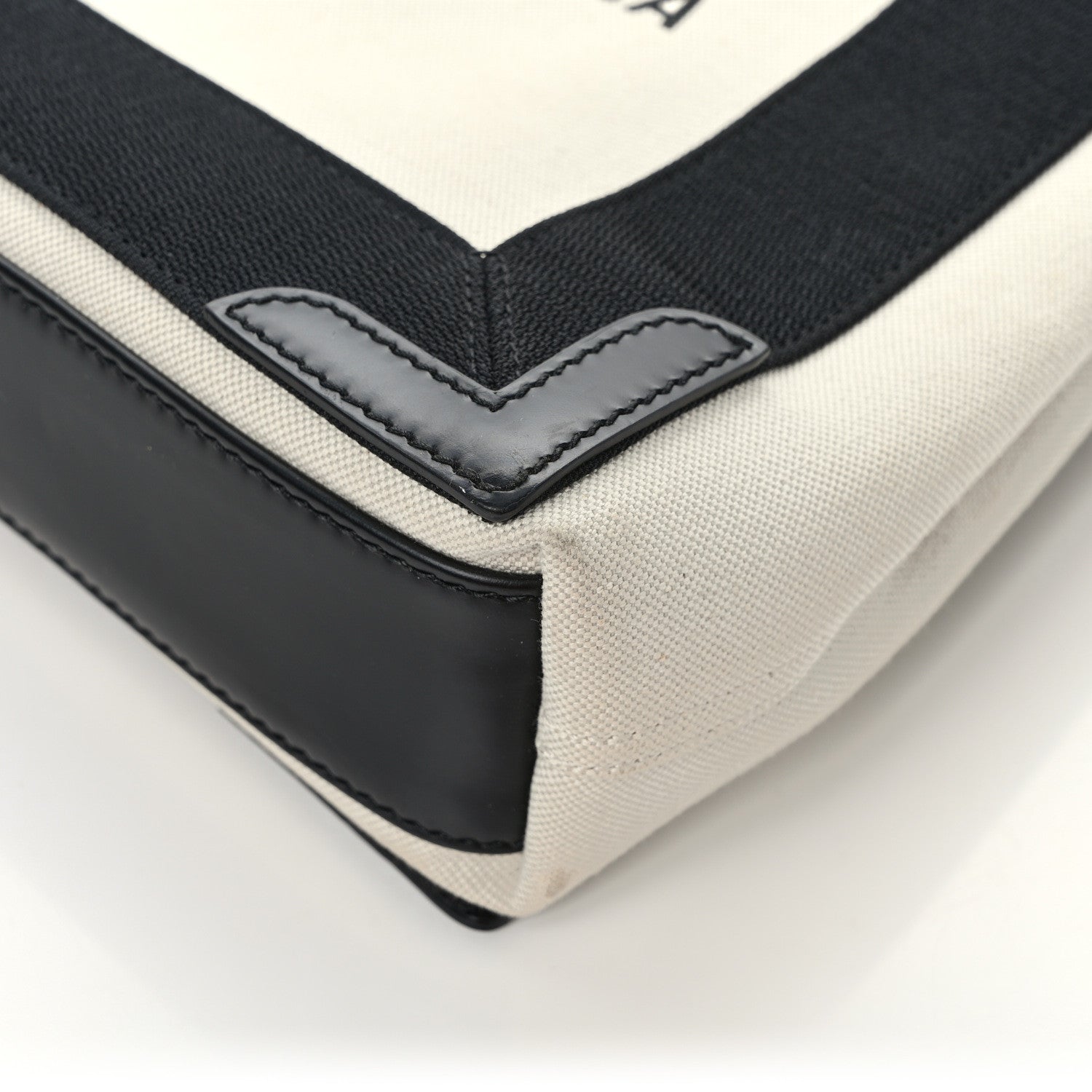 Balenciaga Cotton Canvas Satin Calfskin XS White Black 11 of 13