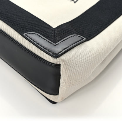 Balenciaga Cotton Canvas Satin Calfskin XS White Black 11 of 13