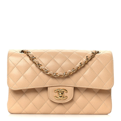 Chanel Caviar Quilted Small Double Flap Beige 1 of 12