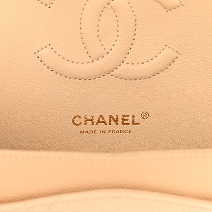 Chanel Caviar Quilted Medium Double Flap Light Beige 6 of 11