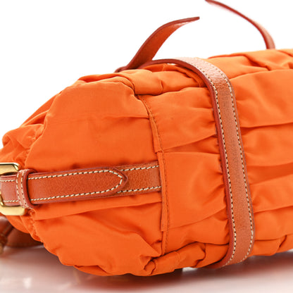 Prada Tessuto Nylon Gaufre Shopping Satchel Papaya 9 of 17