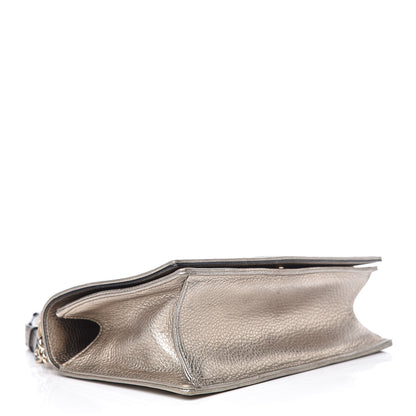 Christian Dior Metallic Grained Calfskin Medium Diorama Flap Bag Gold 4 of 15