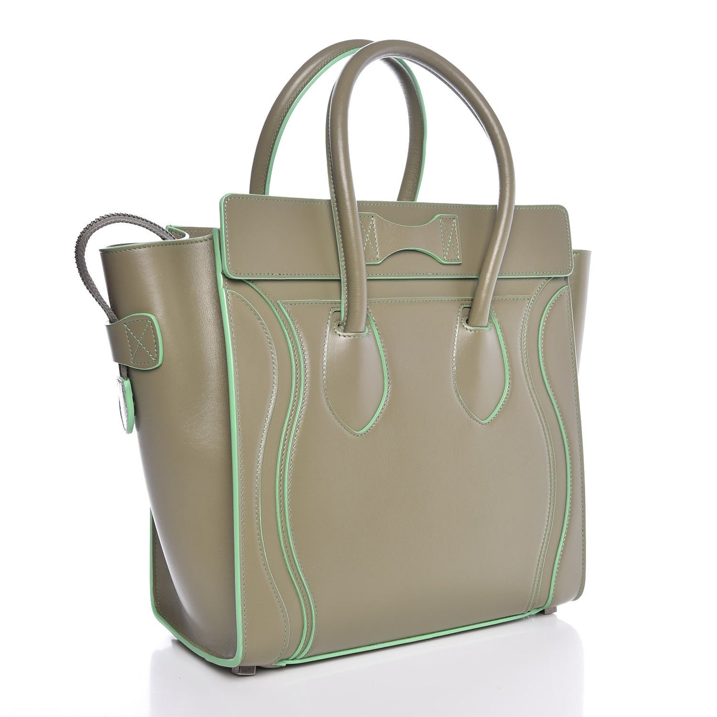 Satin Calfskin Micro Debossed Luggage Light Khaki