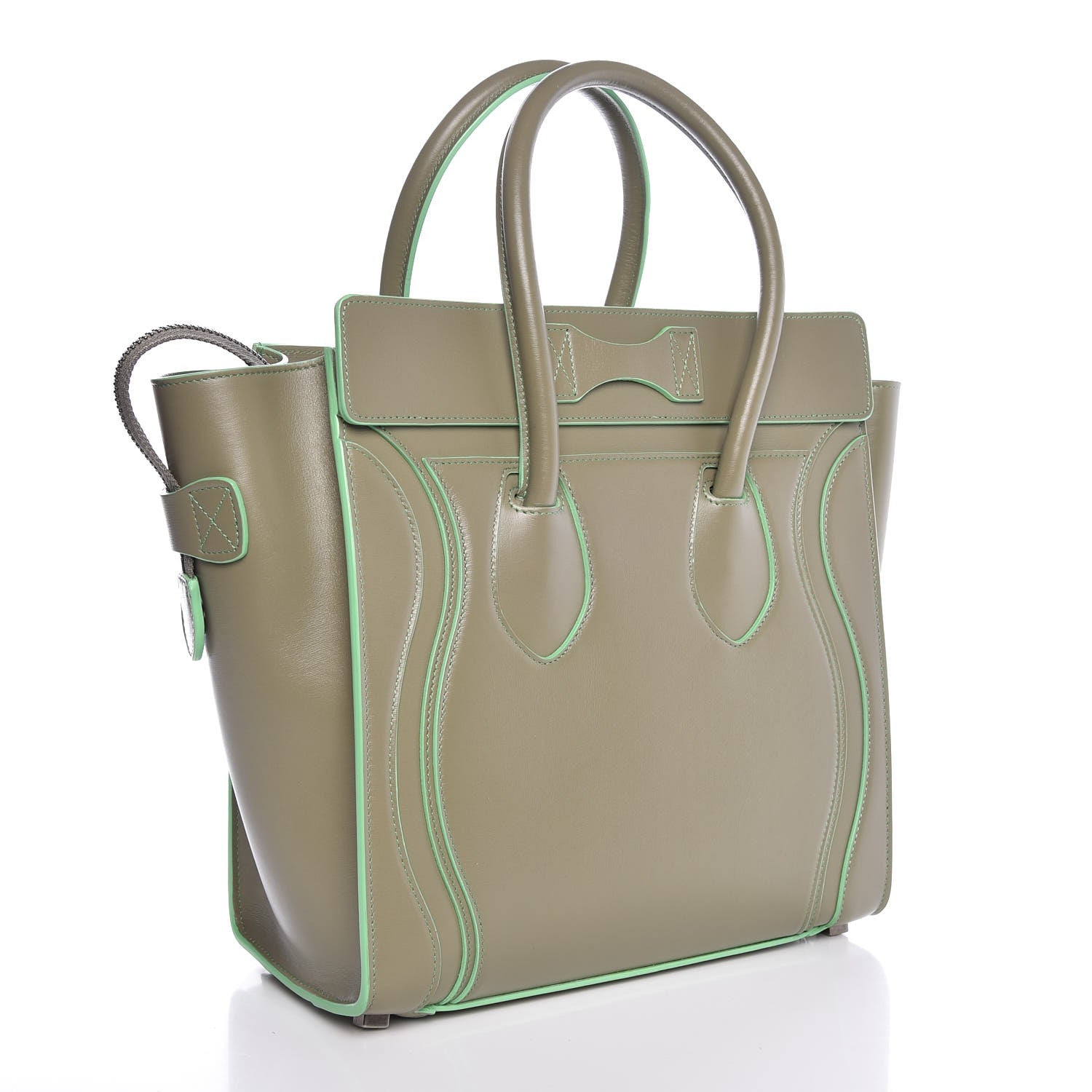 Celine Satin Calfskin Micro Debossed Luggage Light Khaki 3 of 7