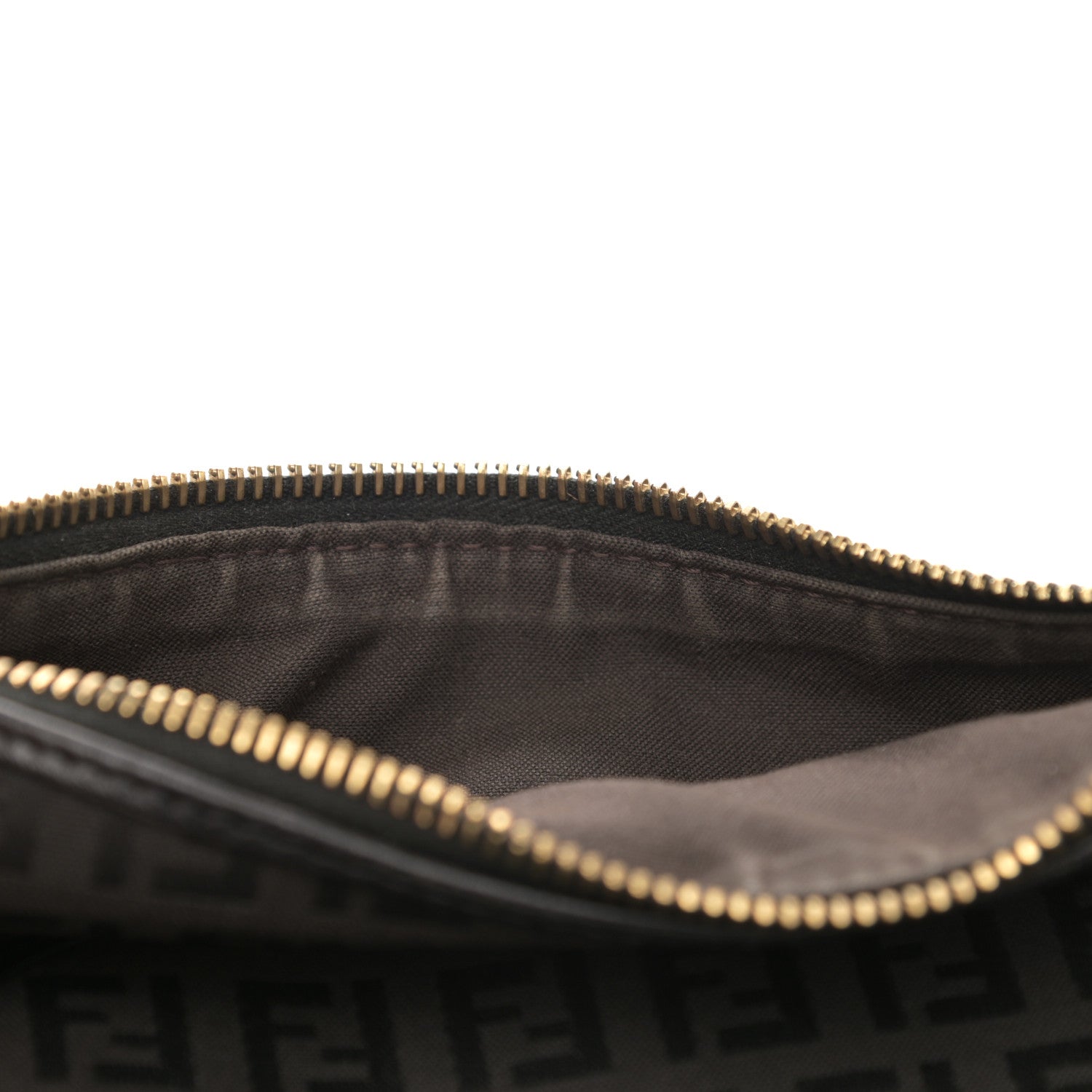 Fendi Zucchino Cuoio Chef Pocket Shoulder Bag Black 8 of 16