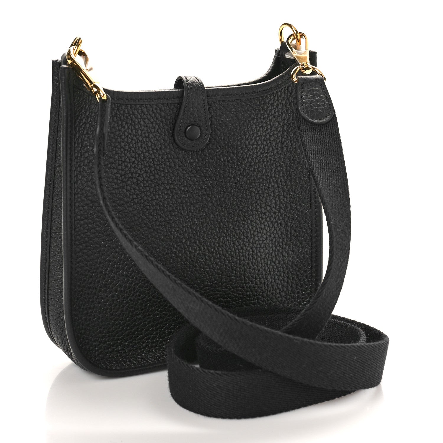 Hermes Taurillon Clemence Evelyne TPM Black 3 of 8
