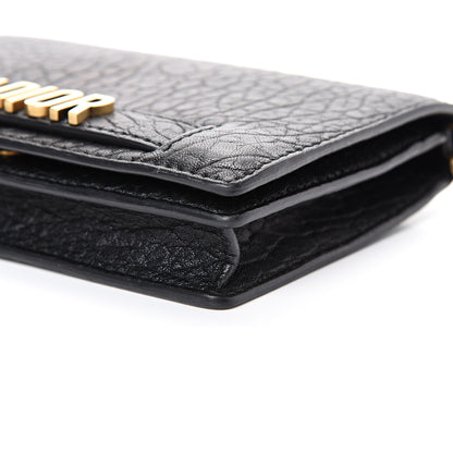 Christian Dior Grained Calfskin J'Adior Wallet on Chain Pouch Black 9 of 12