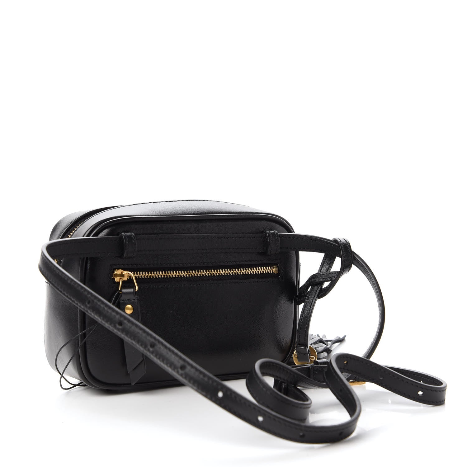 Saint Laurent Raffia Canvas Monogram Lou Heart Belt Bag Beige Black 3 of 10