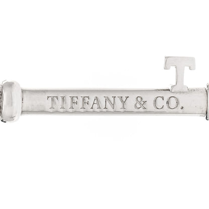 Tiffany Sterling Silver Enamel Heart Key Pendant Blue 3 of 3